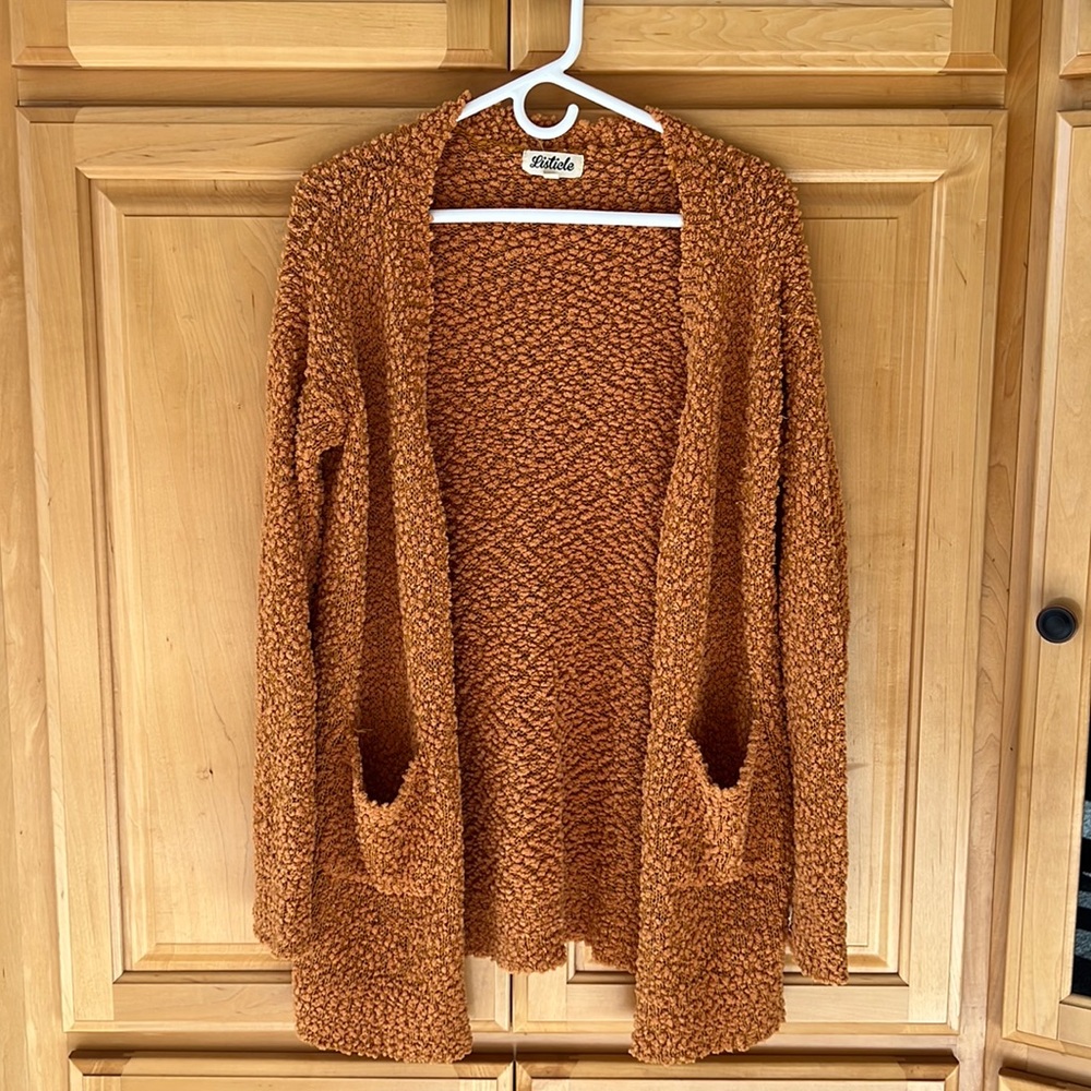 Listicle Soft Cardigan With Pockets
